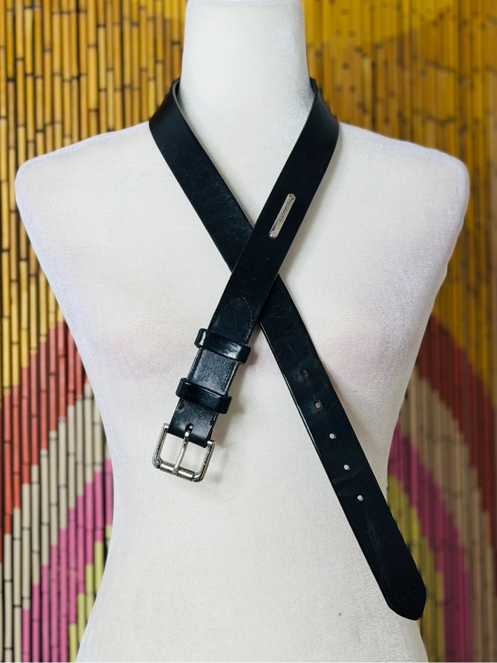 90s Vintage Polo Ralph Lauren USA Made Leather Belt